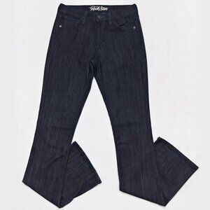 OLD NAVY RockStar Jeans Straight Bootcut Midrise Datenight Rock Dark Wash 8 Tall